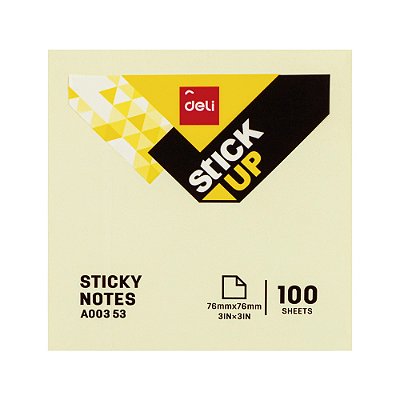 NOTAS ADESIVAS 76X76MM AMA 100 FLS - DELI