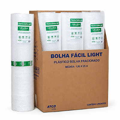 BOB. PLAST. BOLHA FACIL LIGHT 1X 25M-ATCO