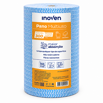 ROLO 28X40CM 120M AZUL300UN - INOVEN