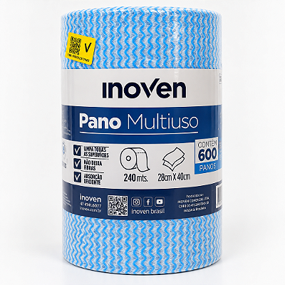 ROLO 28X40CM 240M AZUL 600UN - INOVEN