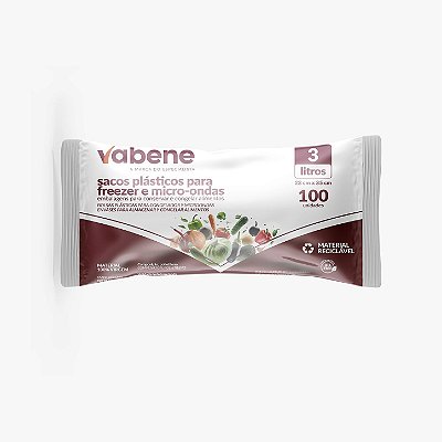 SACO FREEZER MICRO 3L 35X23CM 100UN VABENE