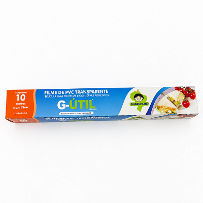 FILM PVC TUBETE 28 CM X 10 M - GUARUFILME
