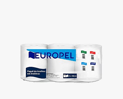 TOALHAS BOBINA CELUL 20X150 6UN EUROPEL