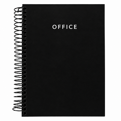 CADERNO ESPIRAL 1/4 COM 96FLS OFFICE - KIT