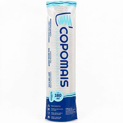 COPO 180ML PS TR C/100UN - COPOMAIS