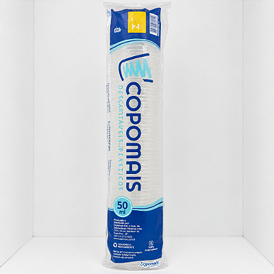 COPO 50ML PS TR C/100UN - COPOMAIS