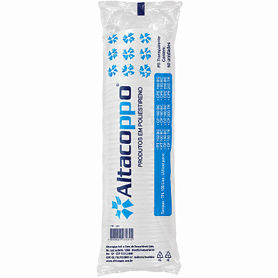 TAMPA P/POTE 100ML TR C/ 50UN  ALTACOPPO