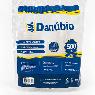 POTE PP 500ML REDON KIT C/TP C/24UN DANUBIO