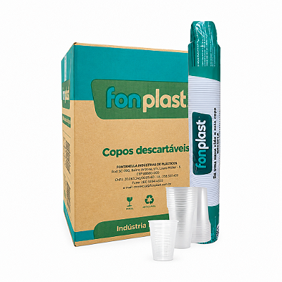 COPO 180ML PS TR C/100UN - FONPLAST