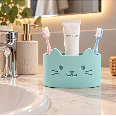 Porta Escovas Gatinho Fofo