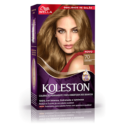 Kit Tintura Koleston Louro Médio 70