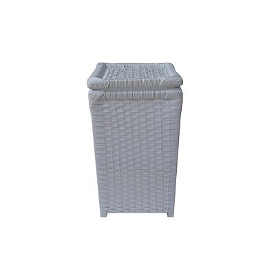 Cesto Para Roupas Sintético Branco Infantil 28x28x50