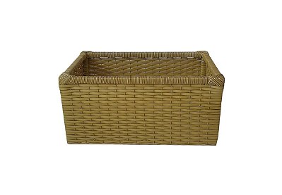 Cesto Organizador Vime Sintético Bananeira 50x40x15