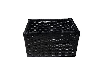 Cesto Vime Sintético Preto 50x40x30