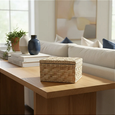 Caixa Organizadora Taboa Natural 35x25x15