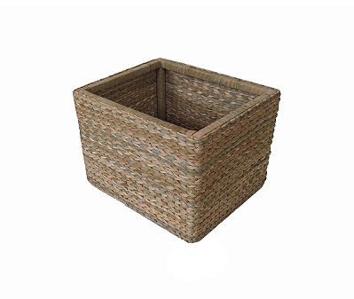 Cesto Caixote Organizador 50x45x33 Taboa Natural