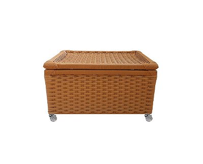 Caixa Sintética Avelã 70x40x30 c/ Rodizios Gel