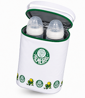 Bolsa Térmica Porta 2 Mamadeiras Palmeiras Kids Gol