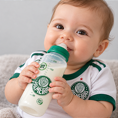 Mamadeira Acinturada Super Kids Gol Palmeiras 240 Ml