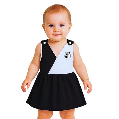 Vestido Bebê Santos Decote V - Torcida Baby