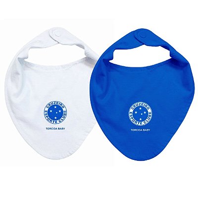 Kit Babador Bandana Cruzeiro 2 Pçs Torcida Baby