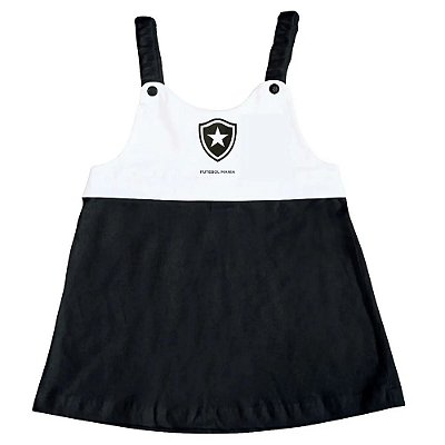 Vestido Infantil Botafogo Com Alça - Torcida Baby