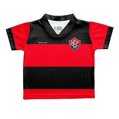 Camiseta Bebê Vitória Listrada - Torcida Baby