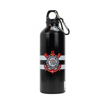 Garrafa de Alumínio Corinthians com Prendedor 500ml