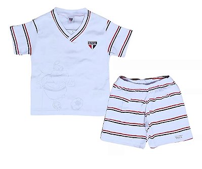 Pijama Infantil São Paulo Curto Oficial