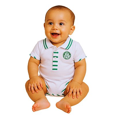 Body Palmeiras Manga Curta Masculino Oficial