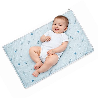 Trocador E Colchonete Bebê Espaço Plastificado 70x38Cm Papi