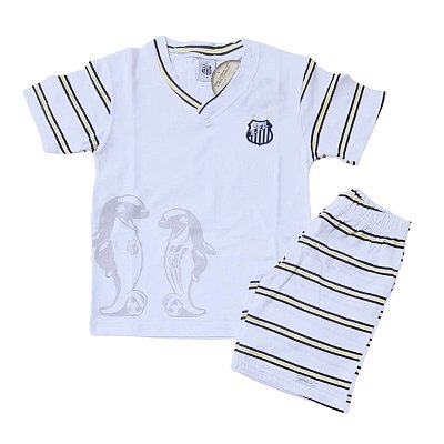 Pijama Infantil Santos Curto Oficial