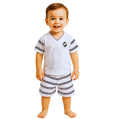 Pijama Infantil Vasco Curto Oficial