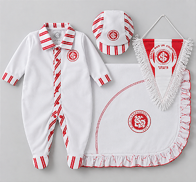 Kit Saída Maternidade Internacional com Manta e Boné Oficial