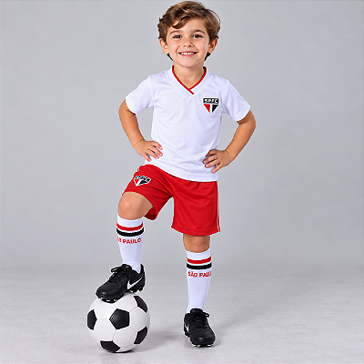 Conjunto Infantil São Paulo Uniforme Dry Oficial
