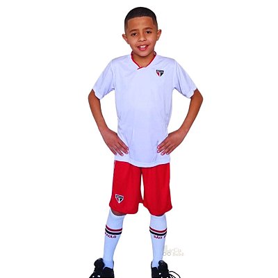 Conjunto Infantil São Paulo Uniforme Dry Oficial