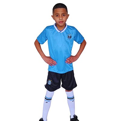 Uniforme Infantil Grêmio Kit Dry 3 Peças Oficial