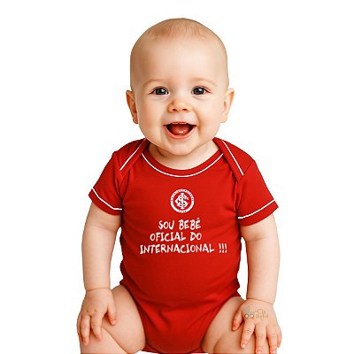 Body Internacional Frase Sou Bebê Oficial do Internacional