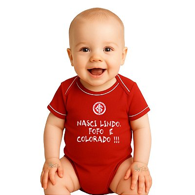 Body Internacional "Nasci Colorado" Vermelho Revedor