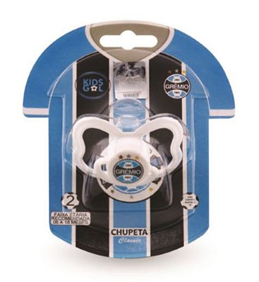 Chupeta Grêmio Classic Bico Redondo 0 a 6 Meses Kids Gol