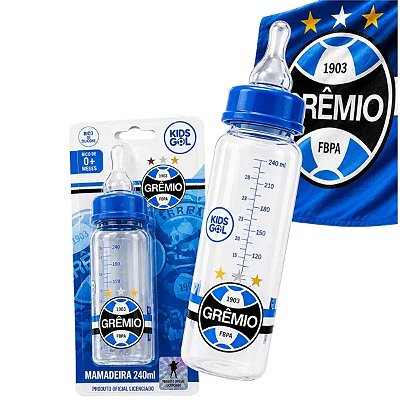 Mamadeira Acinturada Super Kids Gol Grêmio 240 Ml