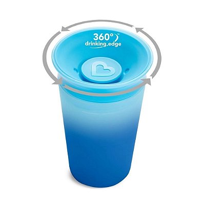 Copo 360º Changing Color Azul 266 ml Munchkin