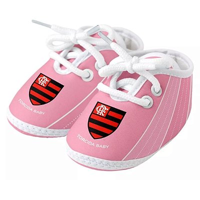Chuteira Bebê Flamengo Rosa Torcida Baby