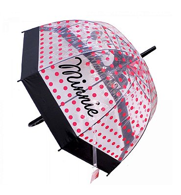 Guarda Chuva Transparente Infantil Minnie - Disney