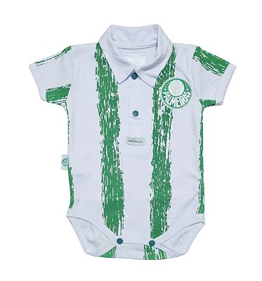 Body Bebê Palmeiras Listras Verdes Oficial