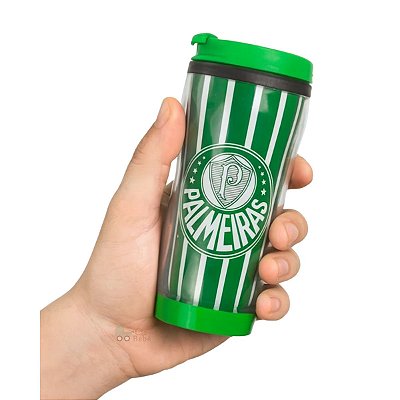 Copo Térmico Com Tampa Palmeiras 350ml