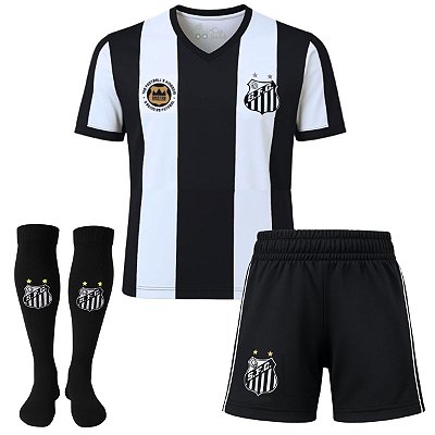 Uniforme Infantil Santos Kit 3 Peças Oficial