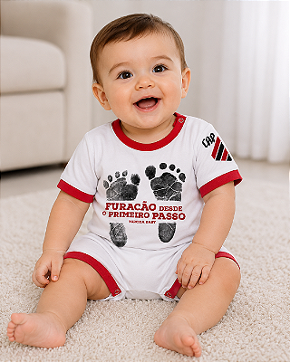 Macacão Bebê Athlético PR Primeiro Passo Torcida Baby