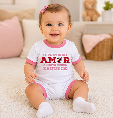 Macacão Bebê Athlético PR Primeiro Amor Oficial