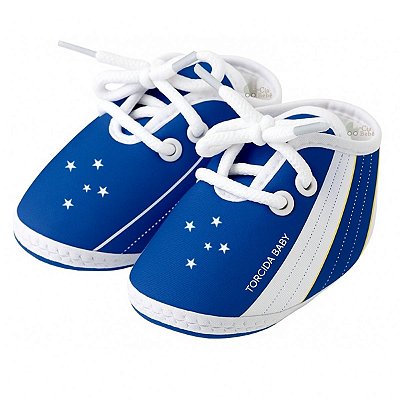 Chuteira Sapatinho Bebê Cruzeiro Azul Oficial